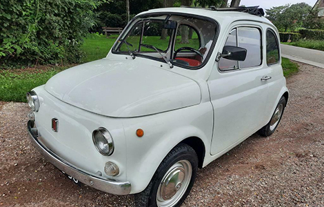 Fiat 500 L Wit uit 1970 DL-85-50